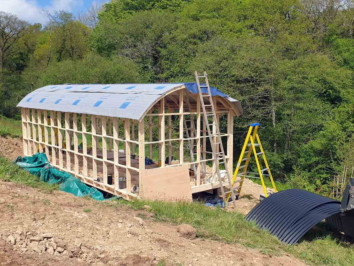 Cabin Being Put Together