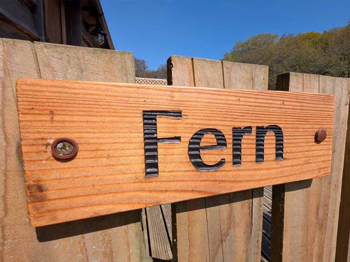 Fern Cabin SIgn